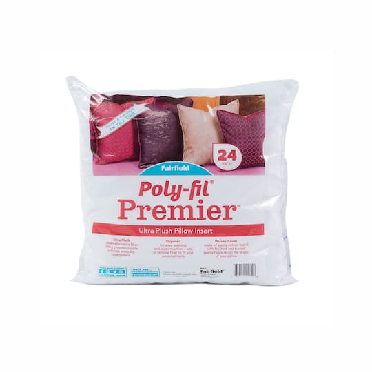 Poly-fil® Premier™ Oversize Pillow Insert, 24" x 24" | Michaels®